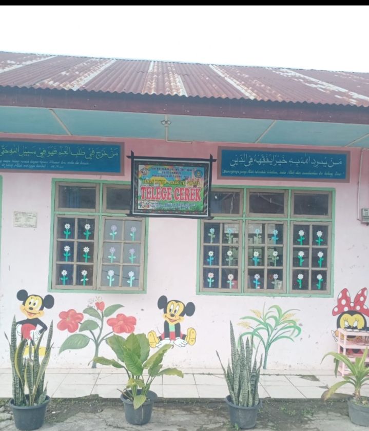 Berikut ini adalah Taman Kanak-Kanak (TK) Telege Cerek Di desa Burni Bius Baru.